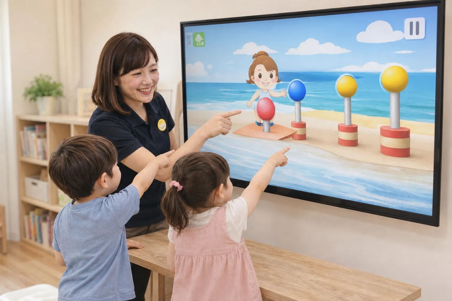 デジタル教材で学ぶ子どもたち