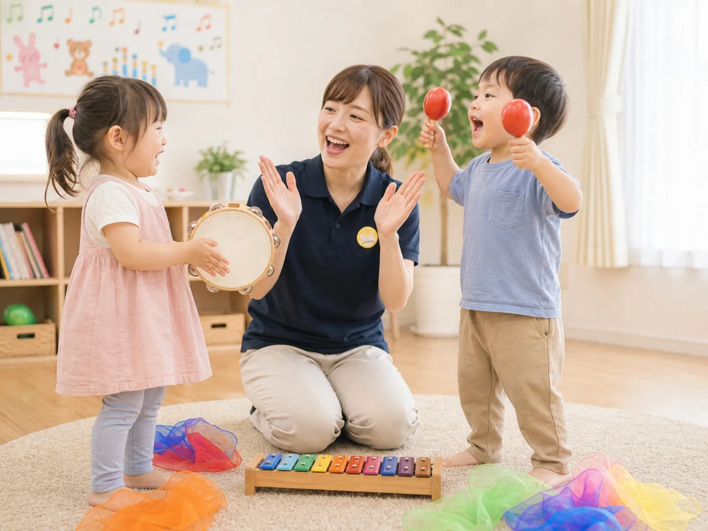 集団で遊ぶ子どもたち